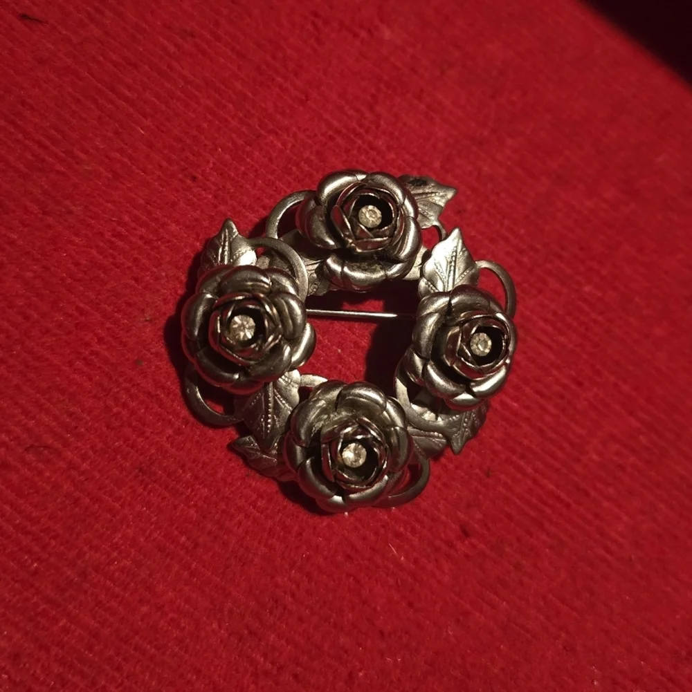Vintage Rose Brooch